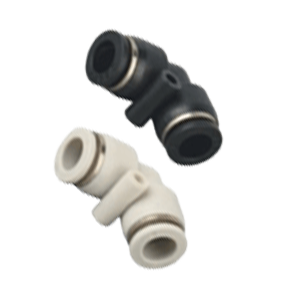 Pneumatic elbow connector