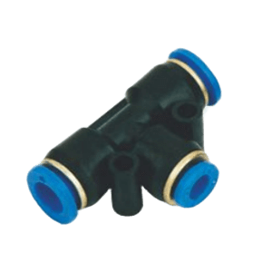 t connector plastic Blue 1