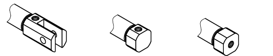 Diagram of PB Pen-type Cylinder Rear Cap Types