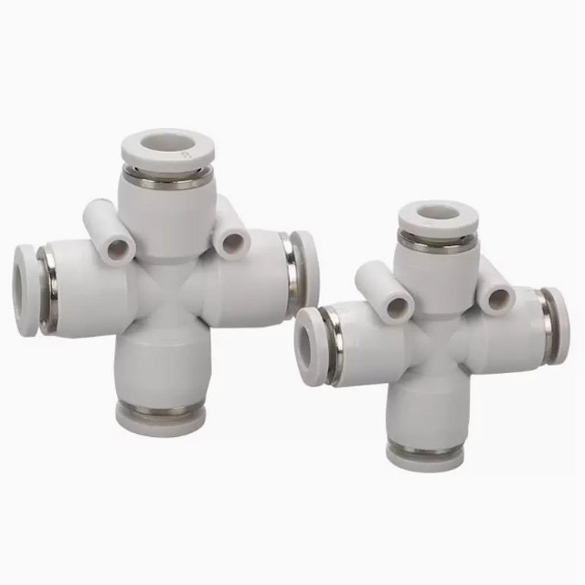 Cross Plastic pneumatic fittings-PZA