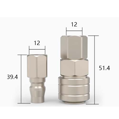 OSF20+OPF female quick coupler size