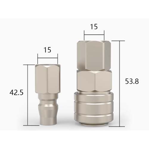 OSF30+OPF30 female quick coupler size