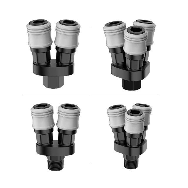 OSMY OSMV Plastic steel 3 way quick connector