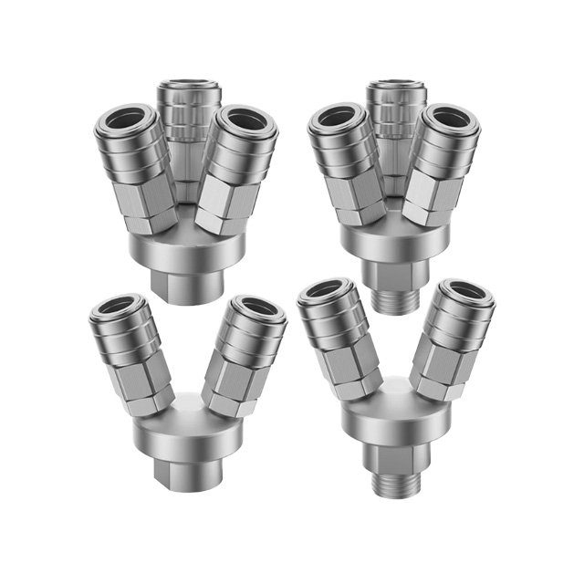 OSMY OSMV Stainless steel 3 way quick connector