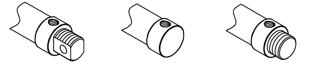 MA Mini Stainless Steel Cylinder Rear Cap Types