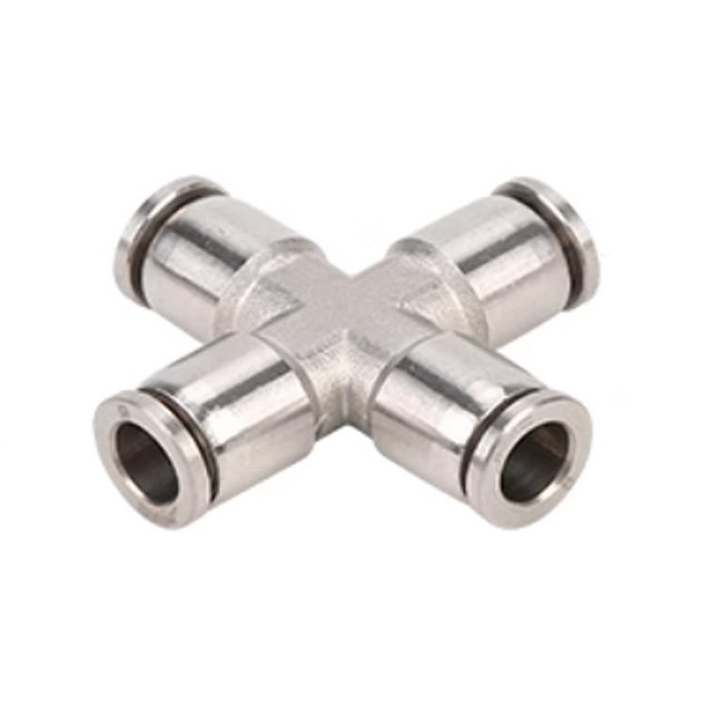stainless steel Cross push to connect fittings