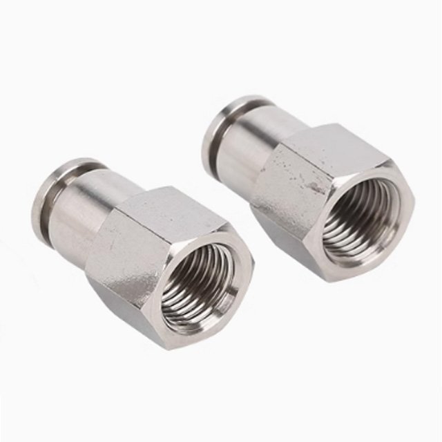 stainless steel Female thread push to connect fittings PCF