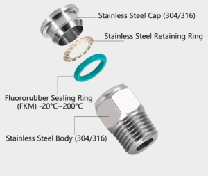 stainless steel pneumatic male fittings 04