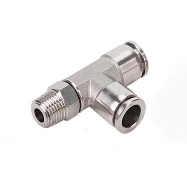 stainless steel tee push to connect fittings PD