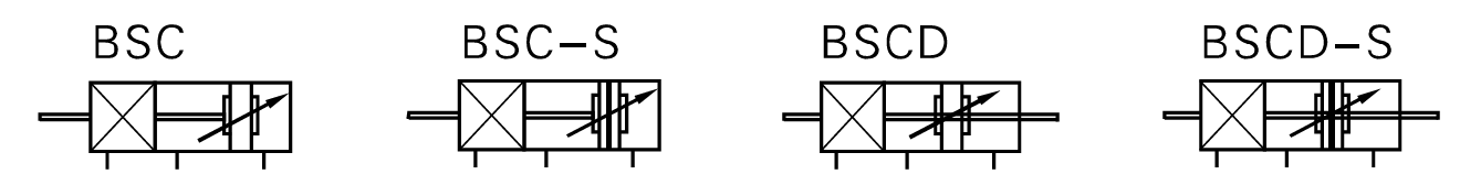 BSC Series Pneumatic Cylinder Symbols