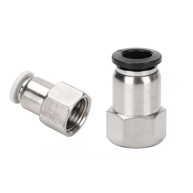 PCF female push in fitting